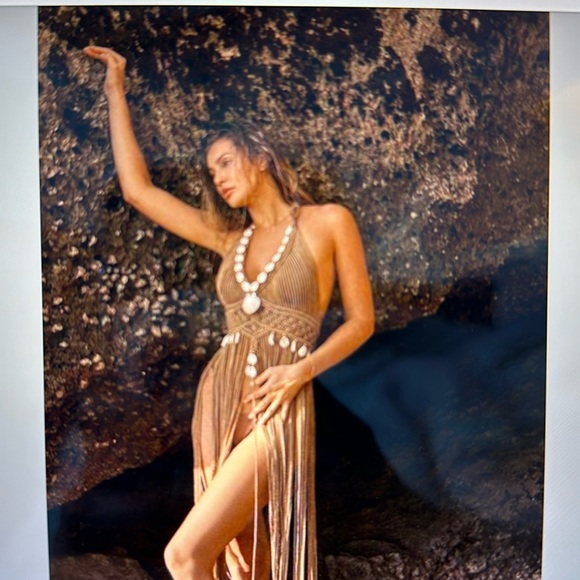 Ishtar Summer / Beach dress. Brand new. Handmade with shell and bead details - Picture 2 of 5